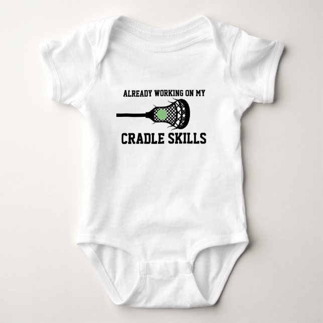 Body Futur Lacrosse Joueur Bébé Drôle Compétences Berce (Devant)