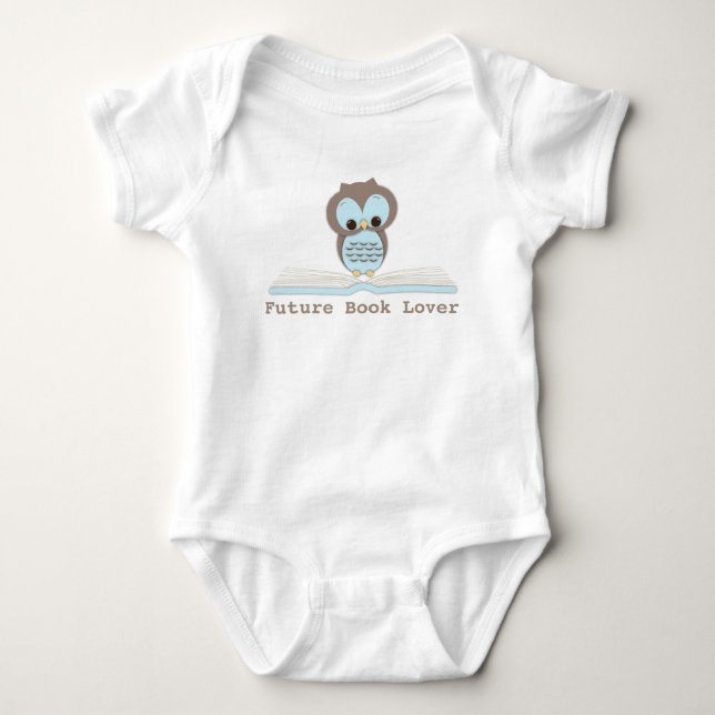 Body Futur livre Lover Baby Boy Cute Owl Shirt (Devant)