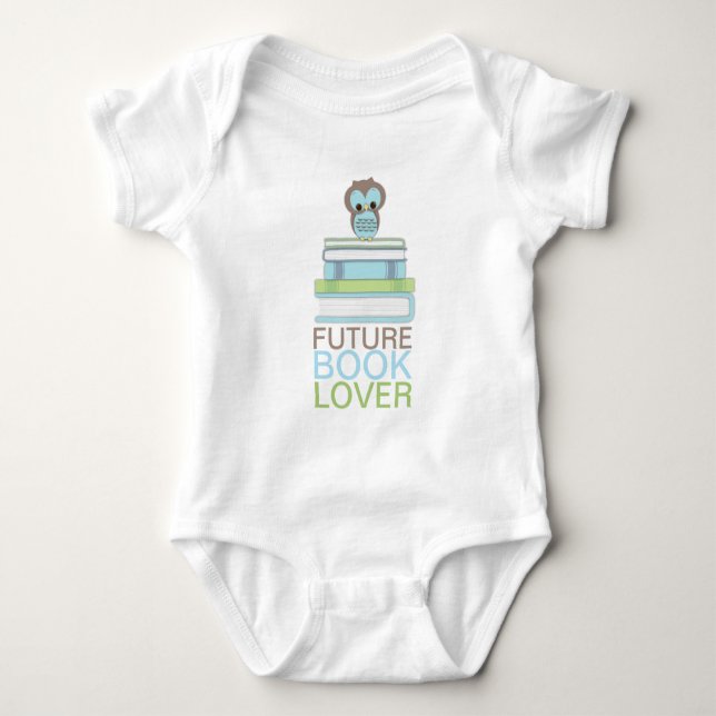 Body Futur livre Lover Baby Boy Cute Owl Shirt (Devant)