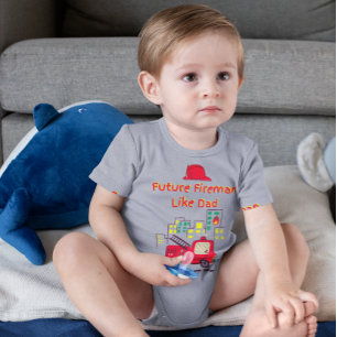 Body Futur pompier comme papa dessin à la main