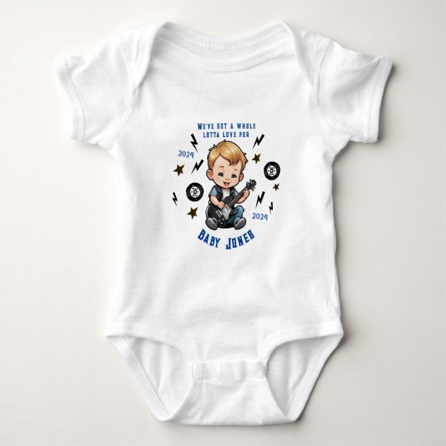 Body Futur Rocker Rock N Roll Lotta Love Baby Boy (Devant)