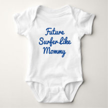 Futur Surfer Comme Maman Baby Bodysuit