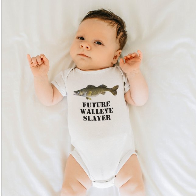 Body Futur Walleye Slayer Pêche Baby Shirt (Créateur téléchargé)