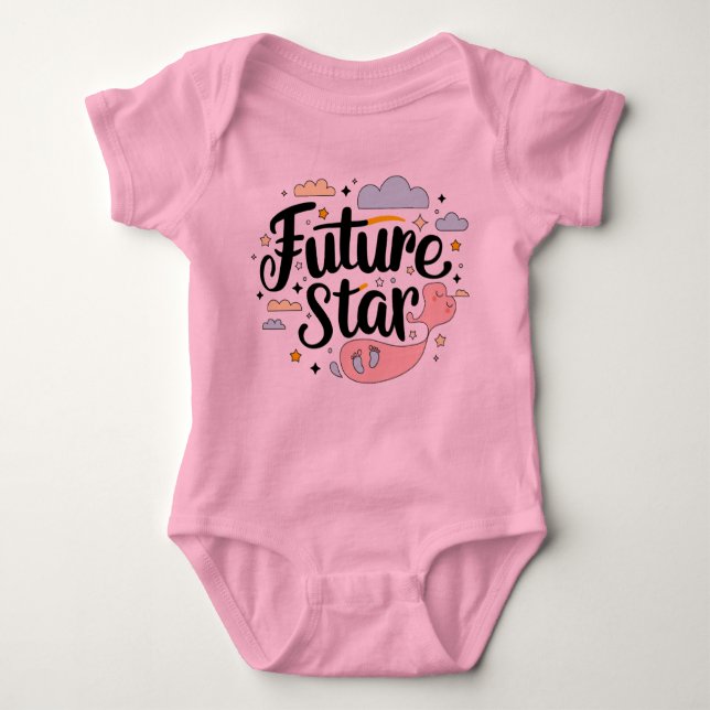 Body Future Star - Whimsical Baby Bump Design (Devant)