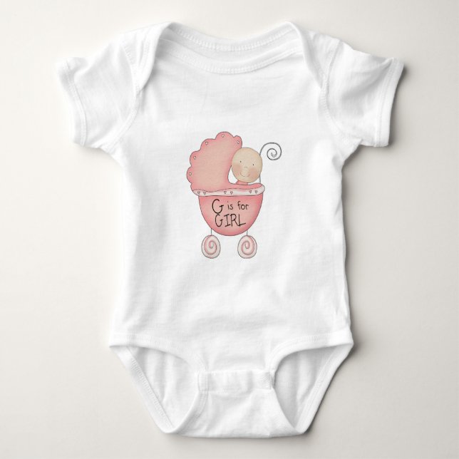 Body G Est Pour La Petite Fille Dans Son Landau (Devant)