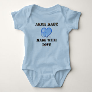 Body Garçon Army Baby Fabriqué avec amour par Dani