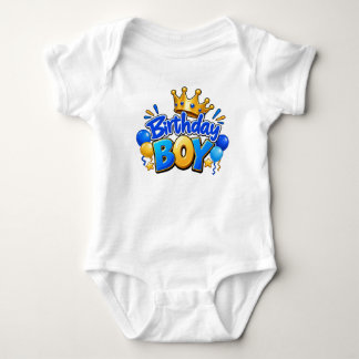 Body Garçon d'anniversaire bleu