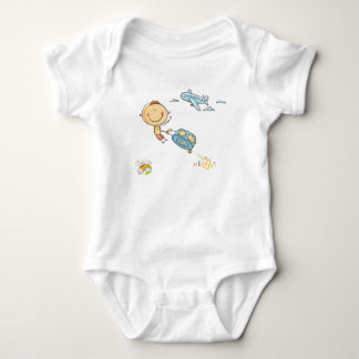 Body Garçon Dessin Bâton Arc-en-ciel Mignon Valise de P