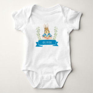 Body Garçon Peter Rabbit Bleu Custom Baby Bodysuit