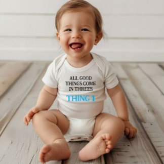 Body garçon une pièce pour triplés, triplet idée cadeau