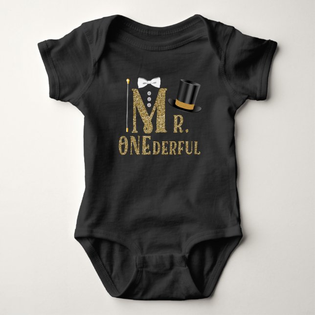 Body Garçons M. ONEderful 1st Birthday Shirts (Devant)