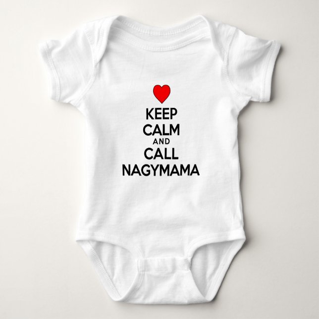 Body Gardez l'appel calme Nagymama (Devant)