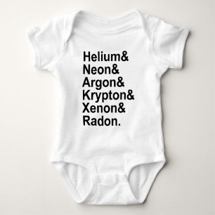 Body Gaz nobles Hélium Néon Argon Krypton Radon Xénon