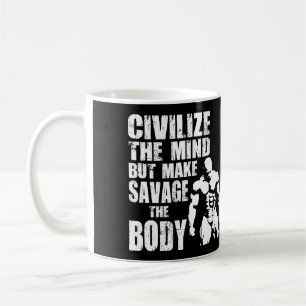 "Body-Gebäude"-Motivation - Ersparnis des Körpers Kaffeetasse