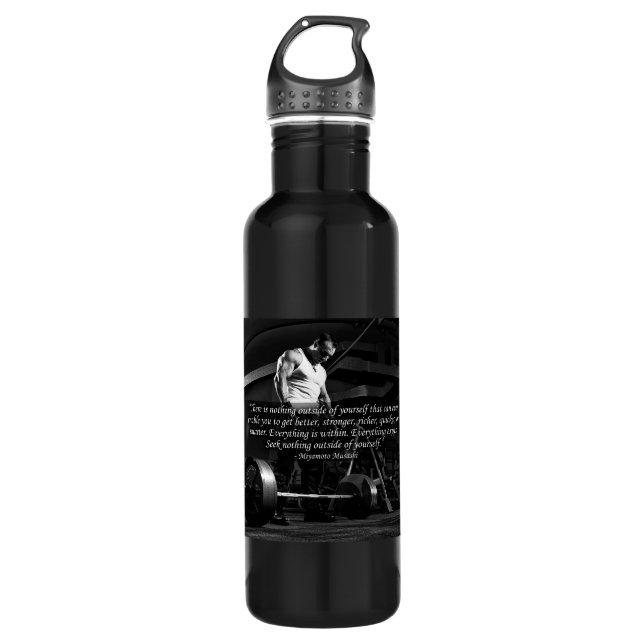 "Body Gebäude" Motivierend Trinkflasche (Vorderseite)