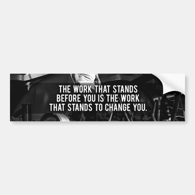 "Body Gebäude" Workout Motivierend Autoaufkleber (Vorne)