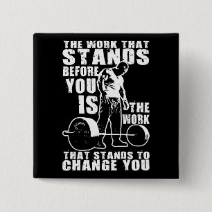 "Body Gebäude" Workout Motivierend Button