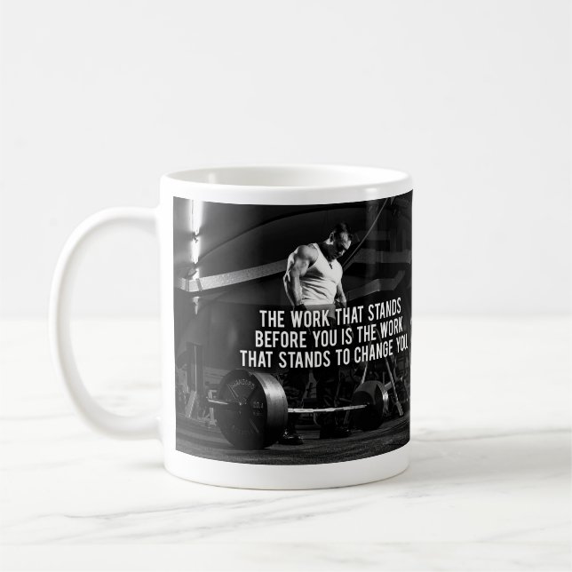 "Body Gebäude" Workout Motivierend Kaffeetasse (Links)