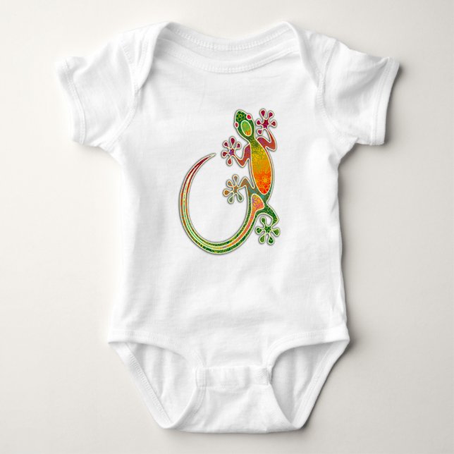 Body Gecko Floral Art Tribal (Devant)