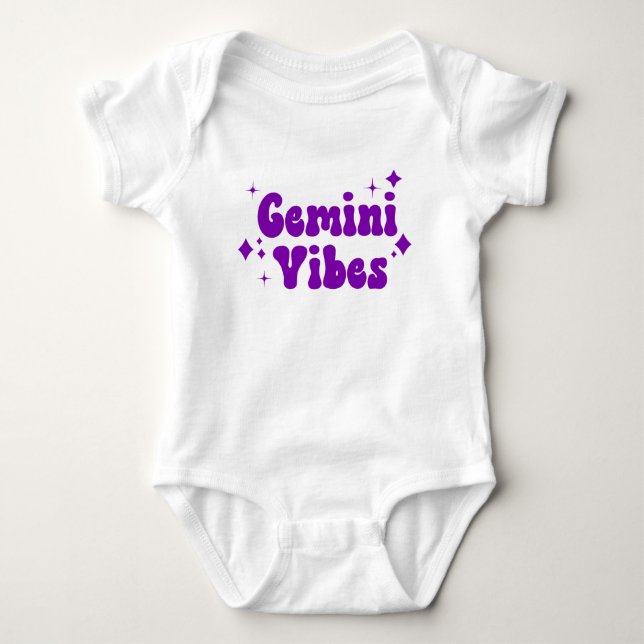Body Gemini Vibes Zodiac Astrologie Violet Étoiles (Devant)
