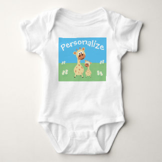 Body Girafe Cute Personnalisée Avec Daisers