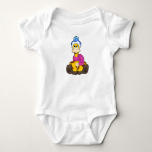 Body Girafe en hiver avec Casquette et écorce