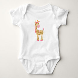 Body Girafe rose Bodysuit pour bébé