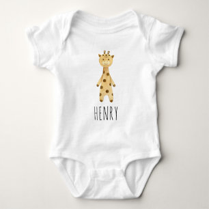 Body Giraffe monogramme, mignonne moderne