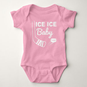 Body Glace rose Bébé Fille Hockey Bébé Bodysuit