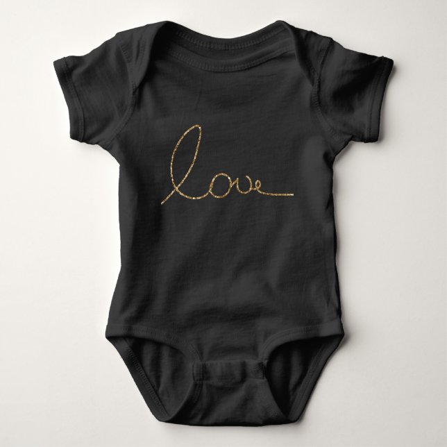 Body Gold Glam Parties scintillant Love (Devant)