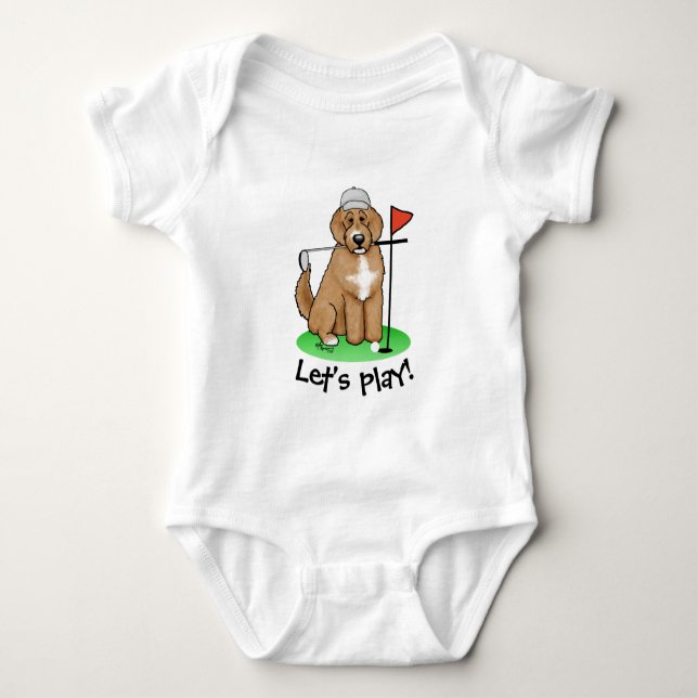 Body Goldendoodle Chien Jouer Golf (rouge whmk2) Plaisi (Devant)