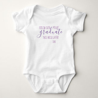 Body Graduation de la NICU de Purple & White Preemie