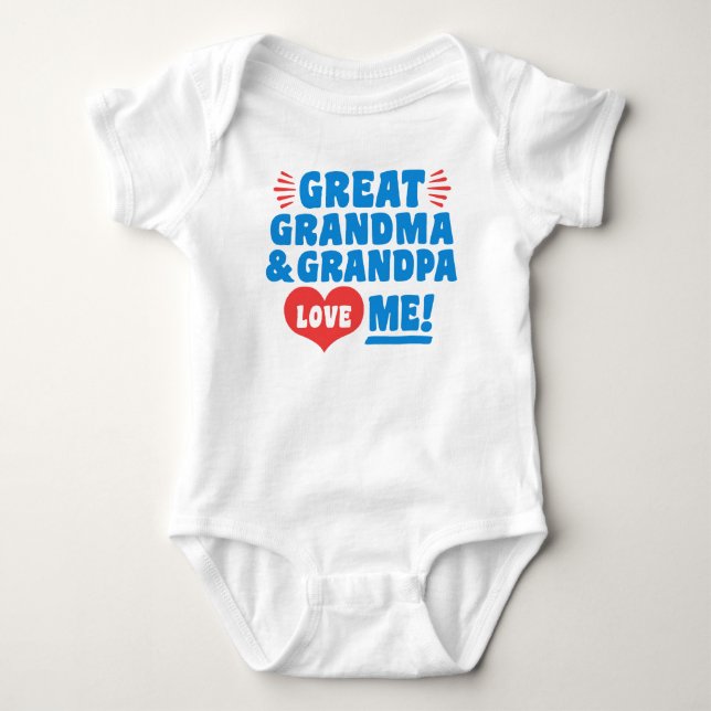 Body Grand grand-mère et grand-grand-père m'aiment (Devant)