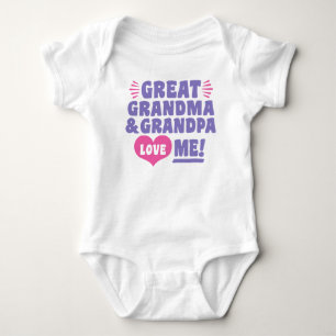 Body Grand grand-mère et grand-grand-père m'aiment bébé