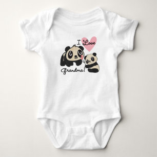 Body Grand-maman d'amour des ours panda I