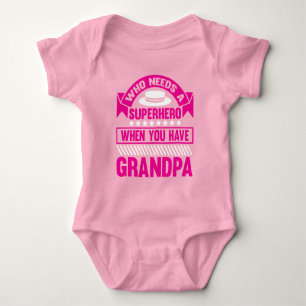 Body Grand-père grand-fille de super héros mignon art