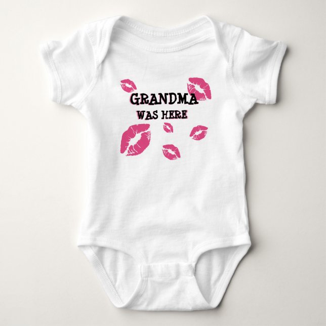 BODY GRANDMA ÉTAIT ICI BÉBÉ KISSES  (Devant)