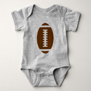 Body Graphique avant du football du gris   de BÉBÉ du