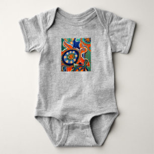 Body Graphique de tortue en turquoise&orange sur la car