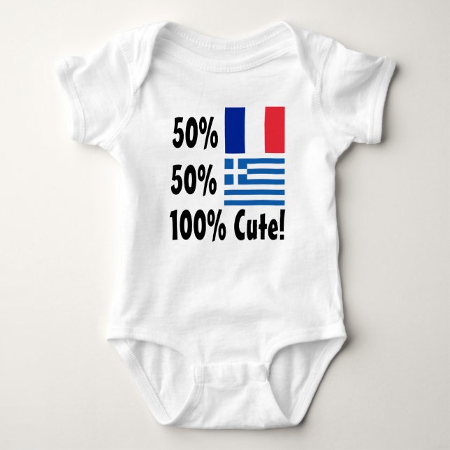 Body Grec du Français 50% de 50% 100% mignon (Devant)