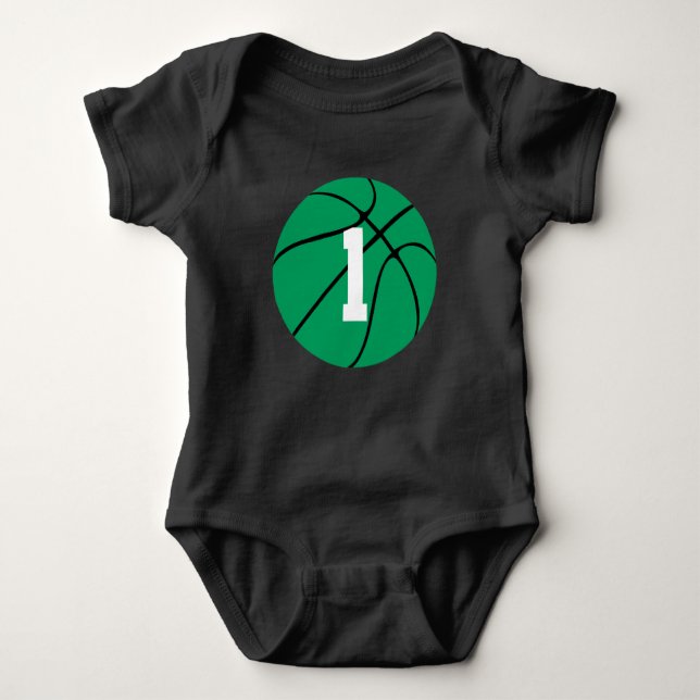 Body Green Basketball Custom Jersey Numéro Baby (Devant)
