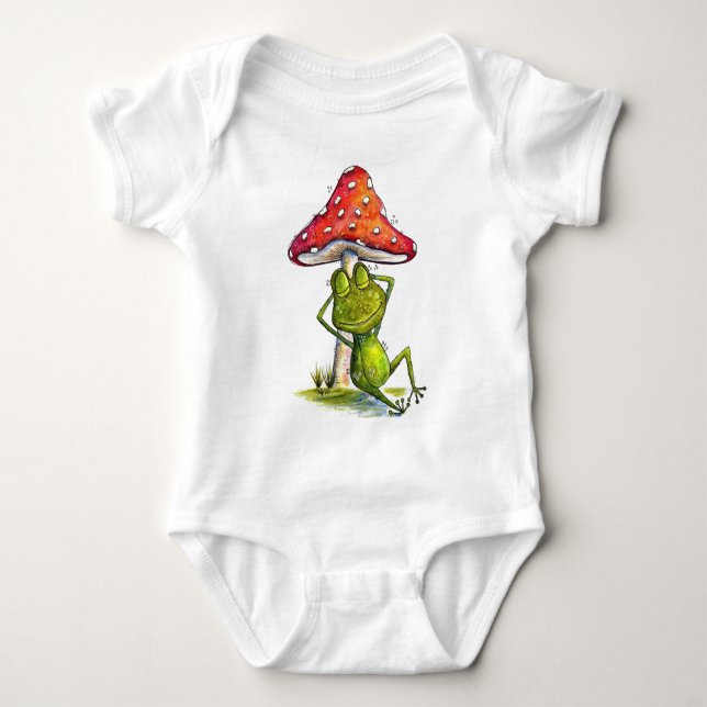 Body Grenouille à couchage lunaire sous un champignon (Devant)