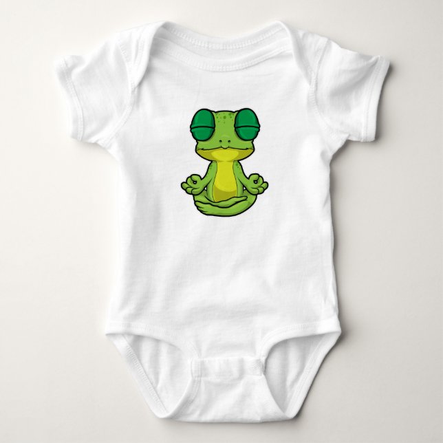 Body Grenouille au yoga en jambe croisée (Devant)
