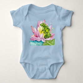 Body Grenouille drôle sur un lotus