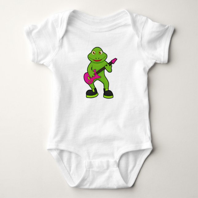 Body Grenouille en musicien avec guitare (Devant)