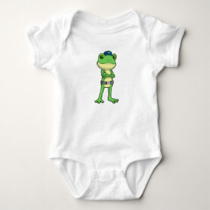 Body Grenouille en tant qu'agent de police avec casquet
