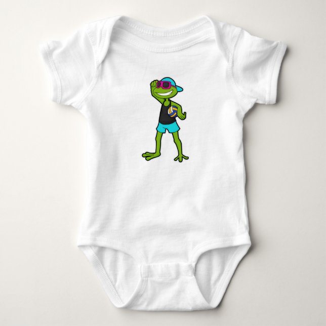 Body Grenouille en tant que joueur de volleyball avec v (Devant)