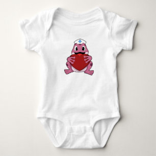 Body Grenouille en tant qu'infirmière avec coeur