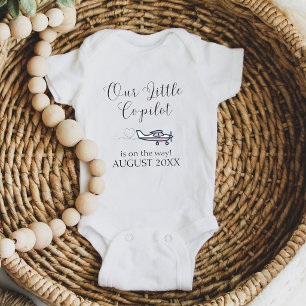 Body Grossesse Bébé Fille Rose Avion Petit Copilote