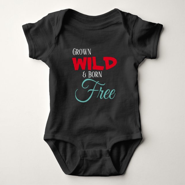 Body Grown Wild and Born Libre baby bodysuit (Devant)
